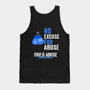 Child Abuse Prevention Awareness Month Blue Ribbon gift idea Tank Top